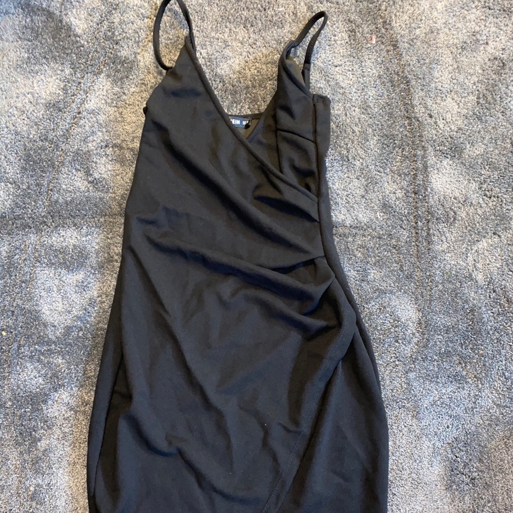 Black strappy dress
